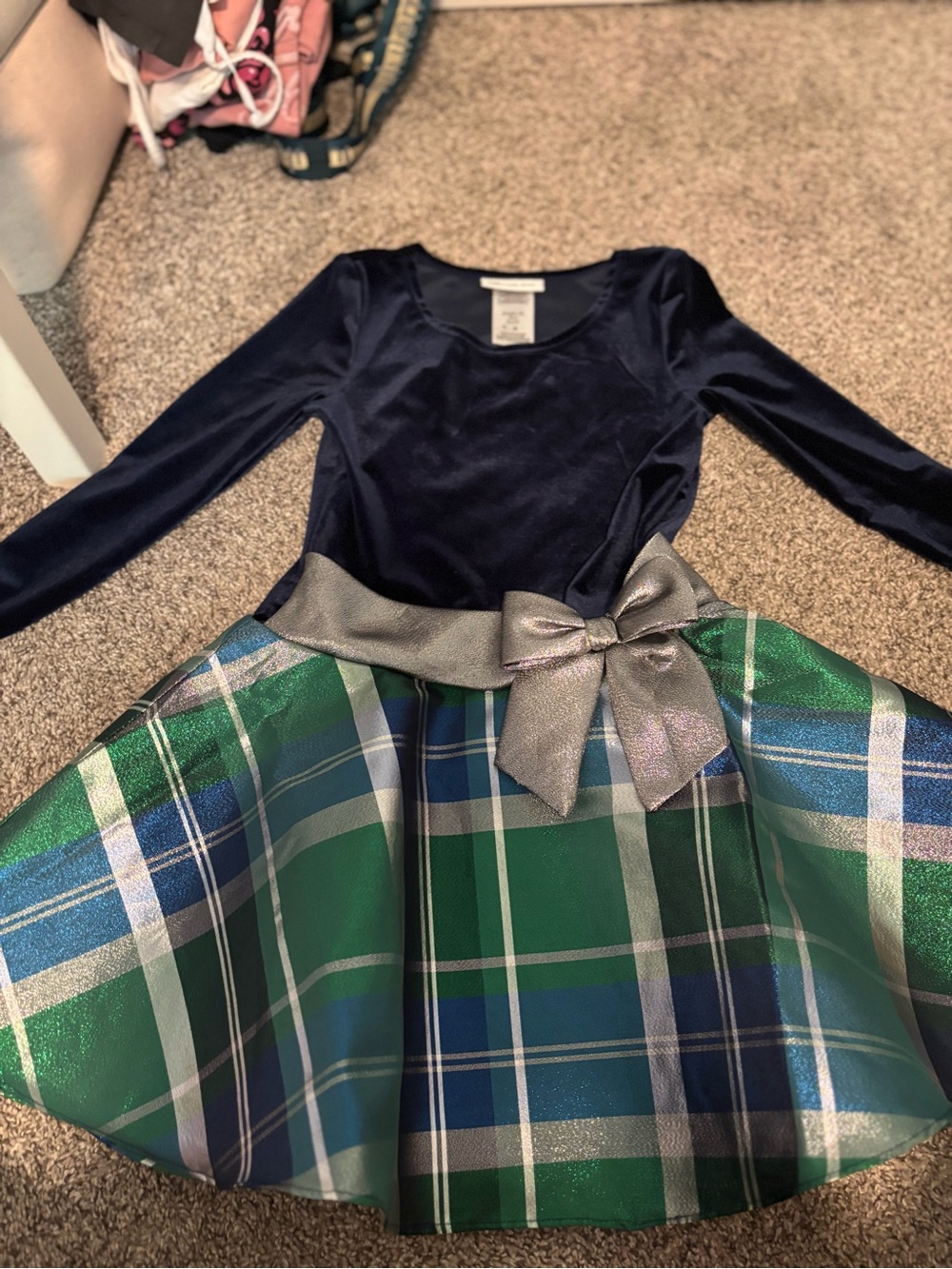 Kohl's Navy Blue Girls' Dress with Satin Finish